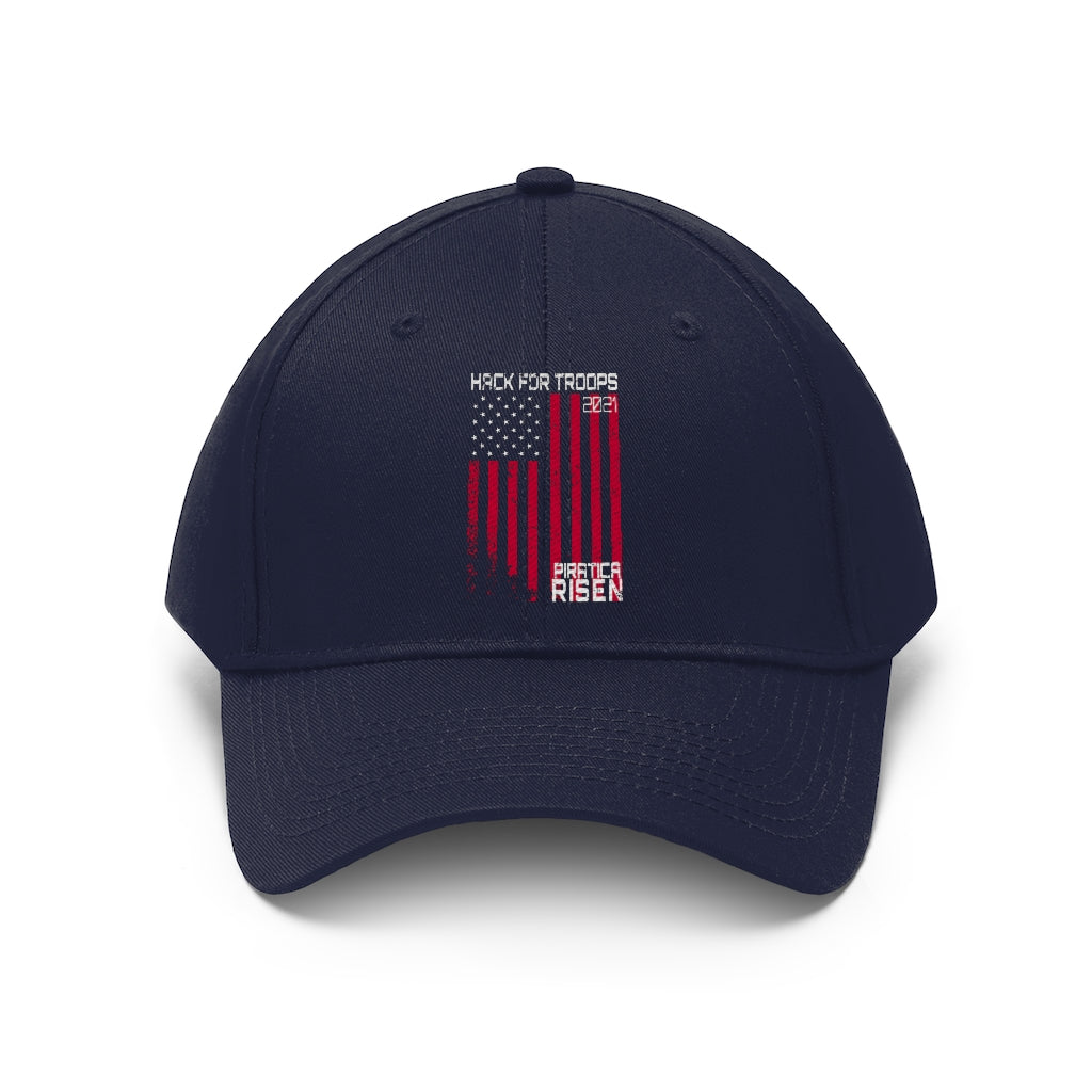 Hack For Troops Flag Unisex Twill Hat