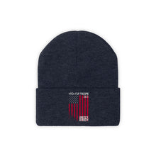 Load image into Gallery viewer, Hack For Troops Flag Knit Beanie
