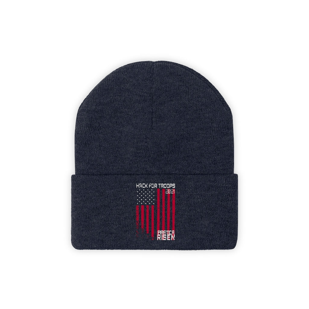 Hack For Troops Flag Knit Beanie