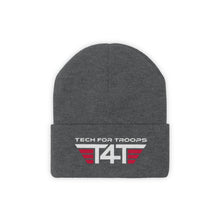Load image into Gallery viewer, Tech For Troops Flag Knit Beanie
